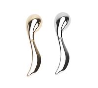 WRITWAA 2pezzi Cucchiaio Cosmetico Mini in Lega Per Crema Viso e Contorno Occhi Spatola Pratica e Durevole Portatrucco Da Viaggio Facile Da Usare