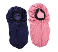 WRITWAA 2pezzi Cuffia in Per Lunga Elastica Per Notte Doccia Design Flessibile Adatta Circonferenze Della Mantiene Idratazione Dei