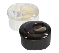 WRITWAA 2pezzi Dispenser Per Dentifricio Parete Porta Dentifricio Design Spremi Per Bagno Accessorio Toeletta Portabicchieri Parete