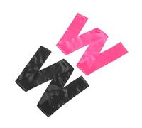 WRITWAA 2pezzi Fascia Per Parrucche in Raso Senza Fasce Per Per in Colore Rosa e Nero Accessorio Per e Pratico Per Palestra