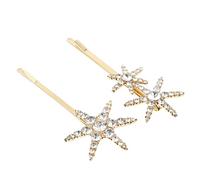 WRITWAA 2pezzi Fermagli Per Capelli Forma Di Stella Strass Glitterati Realizzati in Lega Di Qualità Antiruggine e Durevoli Per Donne Per Feste e Outfit Di Tutti i Giorni