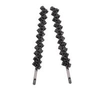 WRITWAA 2pezzi Forcinper Capelli in Metallo Strass Scintillanti Design Monoblocco per Tenuta Sicura Colore Nero Classico come Accessorio da Sposa per Creare Vari Look