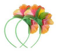 WRITWAA 2pezzi Ghirlande Hawaiane Fiori Colorati Per Donne Accessori Per Costumi Festa Spiaggia e Estivi