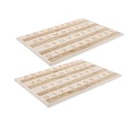 WRITWAA 2pezzi Lavagna Didattica in Legno con Punti Intagliati per Apprendimento del Braille Strumento per Persone Non Vedenti Adatto Tutte le Età e Abilità