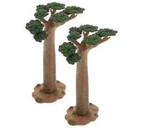 WRITWAA 2pezzi Mini Modello Albero Realistico in Pvc Decorazione Piccola e Durevole per Diorami Architettura e Paesaggi in Scala