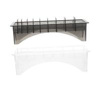 WRITWAA 2Pezzi Organizer Per Strumenti Custodia Rettangolare Materiale Per Tosatrici e Pettini Per Domestico Trasparente