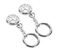 WRITWAA 2pezzi Orologi Infermiere Clip Per Appendiere Fashionable Pocket Watches Per e Studenti Design e Per Infermieri e
