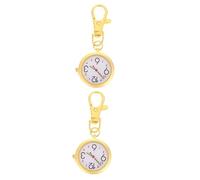 WRITWAA 2pezzi Orologio Da Infermiere Portatile Con Keychain Orologio Pendolo Pratico Per Medici e Professionisti Sanitari Design Semplice e Duraturo Visione Chiara e Stile Elegante