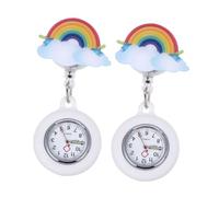 WRITWAA 2pezzi Orologio Da Tasca Retrattile Per Di Orologi Impermeabili Con Movimento Al e Trasparente Facile Da Leggere Di Notte Design Elegante e Pratico Per e Amici