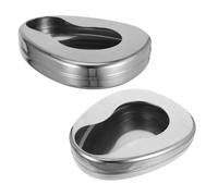 WRITWAA 2pezzi Padella in Acciaio Inox per Anziani Allettati Compatto e Portatile per Assistenza Domiciliare e Ospedaliera Facile da Pulire