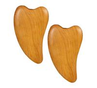 WRITWAA 2pezzi Raschietto per Legno per Massaggi Terapeutici Strumento per Massoterapia Migliorare Circolazione Sanguigna Accelerare Metabolismo Ritardare Invecchiamento