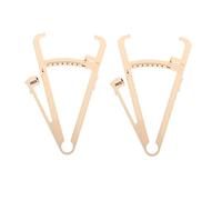 WRITWAA 2pezzi Righello per Grasso Corporeo Misuratore di Grasso Corporeo Calibro per Tabelle per Uomini Calibro per Pliche Cutanee Plicometro Portatile per Misurazione per Uomini