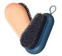 WRITWAA 2pezzi Spazzola Per Strofinare Bucato Cappotto Scarpe Di Plastica Setole Morbide Design Ergonomico Strumenti Per Puliza Raschietto Per Stivali Uso Quotidiano