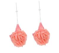 WRITWAA 2pezzi Spugna Da Bagno in Rete Esfoliante Palline Di Luffa Morbida Per Lavaggio Del Corpo Accessori Per Spa Articolo Essenziale Per Bagno Design Sospeso
