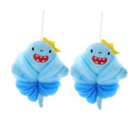 WRITWAA 2pezzi Spugne Da Bagno Forma Di Cartone Animato Per Ragazzo Ragazza Accessori Da Bagno Sicuri e Morbidi Per Bagni e Piscine Design Simpatico Per Ragazzo Ragazza e Piccoli