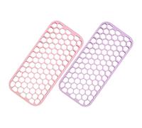 WRITWAA 2pezzi Tappetino in Silicone Resistente al Calore per Piastra e Ferro Arricciacapelli Supporto Antiscivolo per Strumenti da Salone per Capelli