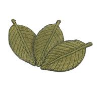 WRITWAA 3 Fermagli per Chioma a Forma di Fronda Verde, Ricamo Manuale, Decorativi, Lega di Alluminio e Stoffa, per Bambine e Ragazze, 3 Pezzi