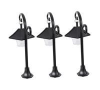 WRITWAA 3 Pezzi Lampada da Scaffale per Biblioteca a Forma di Lanterna Classica, Wireless in Abs, Facile da Installare per Decorazione Miniature e Dollhouse