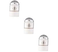 WRITWAA 3 Pezzi Macinacapazione Della Scatola Della Pillola Contenitori Contenitore Da Viaggio Medicina Con Taglierina Crusher Di Medicinali Frantoio Portatile Distributore Bianca Plastica