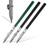 WRITWAA 3 Pezzi Penna per Disegno Regolabile per Linee Dritte, Penna Tecnica in Materiale Speciale Nero, Set Dimensioni S per Disegno Artistico e Calligrafia
