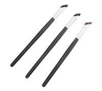 WRITWAA 3 Pezzi Pespa Per Ombretto a Pennello Per Ombretto Trucco Pennello Per Sopracciglia Angolato Pennelli Per Gli Occhi Fronte Ben Spazzole Per Ombretto Attrezzo Kit Bene Nylon