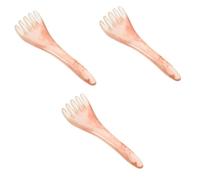 WRITWAA 3 Pezzi Pettine Massaggiante per Capelluto Cera Api Strumento Esfoliante per Massaggio Della Design Statico e Leggero per Rilassamento e Stimolazione Della Circolazione Sanguigna