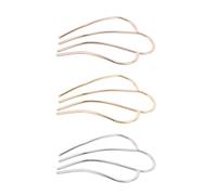 WRITWAA 3 Pezzi Pettini Laterali Per Capelli Clip Per Capelli a Forma Di U Forcina in Metallo