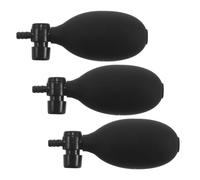 WRITWAA 3 Pezzi Pompa di Gonfiaggio Manuale per Sfigmomanometro in Pvc e Metallo, Valvola di Rilascio Aria Stabile e Portatile, Adatta per Monitor Pressione in Clinica e Ospedale