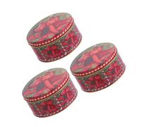 WRITWAA 3 scatole per biscotti con coperchio: mini scatole per biscotti - piccoli contenitori decorativi in con coperchio per snack, caramelle e prodotti da forno