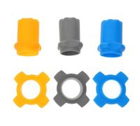 WRITWAA 3 set di coperture protettive per microfono - Copertura per microfono wireless portatile - Schermo in silicone per con anello anti-caduta per concerti, sermoni in chiesa e conferenze