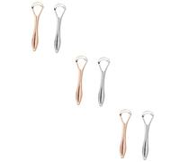WRITWAA 3 Set Raschietto Lingua Acciaio Inossidabile Con Scatola Pulitore Orale Pratico Per Combattere E Mantenere Quotidiana 2 Pezzi * 3