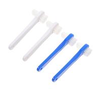 WRITWAA 3 Set Spazzolino Per Dentiera Per Ergonomico Per Orale Facile Accesso Alle Zone Difficili Materiali Resistenti E Durevoli 4 Pezzi*3