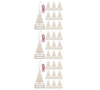 WRITWAA 30 Pezzi Decorazione Natalizia in Legno per Albero, Tag Sagomato | Legno, Design Unico, Uso Versatile per Uffici e Centri Commerciali, Adatto a Pittura Artistica