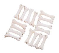 WRITWAA 30 Pezzi Ossa Finte in Miniatura per Decorazioni Halloween Mini Ossi Scheletro Dettagliati per Lavoretti Fai da Te e Accessori Costume Statuette Teschio Cane per Feste a Tema