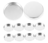 WRITWAA 30 Pezzi Strumento Piastra Per Trucco Ombre Donna Tavolozza Vuota Tavolozze Di Cosmetici Ombra Trucco Vuoto Vassoio Trucco Delle Ragazze Piastra Per Il Trucco Alluminio Silver