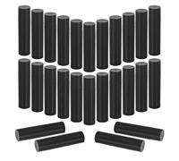 WRITWAA 30 Tubetti Vuoti per Balsamo Labbra da 5 G, Contenitori in Plastica Neri Coperchio Piano, Accessori Fai da Te per Trucco e Conservazione Cosmetici, per Balsami Naturali e Rossetti