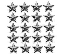 WRITWAA 300 Pezzi Stelle di Natale in Acrilico Argento a Cinque Punte Design Flatback Resistenti all'Usura per Decorazioni Feste e Costumi Fai da Te