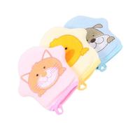 WRITWAA 3pezzi Da Doccia Per Ragazzo Ragazza Ragazza Guanti Da Bagno Guanti Scrub Per Corpo Esfoliante Delicato Materiale Di Buona Qualità Massaggiare La Rimuovere Le Cellule Morte