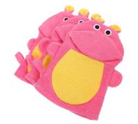 WRITWAA 3pezzi Guanti Bagno Per Ragazzo Ragazza e Ragazzo Ragazza Piccoli Guanti Doccia e in Materiale e Per Igiene Quotidiana e Massaggio Rilassante