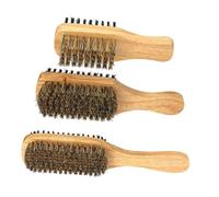 WRITWAA 3pezzi Spazzole Doppia Faccia Con Setole in Nylon Per Dei Baffi Styling Dei Degli Strumento Per Pulizia Tagliacapelli e Regolabarba