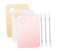 WRITWAA 3sets Palette Per Con Spatole Inclusa Strumenti Per e Fondotinta Piatto Per Cosmetici