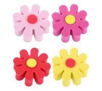 WRITWAA 4 decorazioni a forma di margherita per antenna auto: pendenti per specchietto retrovisore - fiore di margherita colorato - graziose sfere decorative per antenna sul tetto dell'auto.