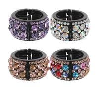 WRITWAA 4 fermagli per : fermaglio per coda di cavallo con strass, minimalisti e alla moda, elegante fermaglio per per donne e ragazze, accessori per acconciature raccolte