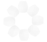 WRITWAA 4 Paia inserti per reggiseno sport pastiglie reggiseno in spugna imbottito schierato reggiseno inserti spugnette reggiseno inserti in spugna coperta di stoffa bianca