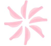 WRITWAA 4 Paia Patch per ciglia calde utensili separatore di ciglia per il trucco Cuscinetto per permanente in silicone Cuscinetti in silicone per sollevare le ciglia Gel di silice rosa