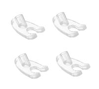 WRITWAA 4 Pezzi Accessorio per Pistola di Bellezza Trasparente in Plastica, Piedino di Fissaggio Leggero e Sicuro per Tubo Pistola, per Salone di Bellezza e Clinica