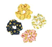WRITWAA 4 Pezzi Anello per elastici porta coda di cavallo scrunchy elastici per elastici Porta della coda di cavallo Scrunchies Cravatte per stoffa