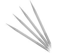 WRITWAA 4 pezzi Attrezzi Manicure in Acciaio Resistente Spingi Cuticole Doppia Punta per Rimuovere Pellicine e Pulire Unghie per Nail Art e Cura Unghie Mani e Piedi