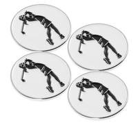 WRITWAA 4 Pezzi Clip Marcatore Magnetico per Cappello da Golf in Lega di Zinco e Acciaio Manganese Versatile e Confortevole per Donna Adatta per Cintura o Scarpe per Campo da Golf