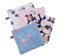 WRITWAA 4 Pezzi custodia per assorbenti igienici funzionale chiave marsupio sacchi riutilizzabile custodia portatile per assorbenti igienici pratiche borse d'epoca poliestere